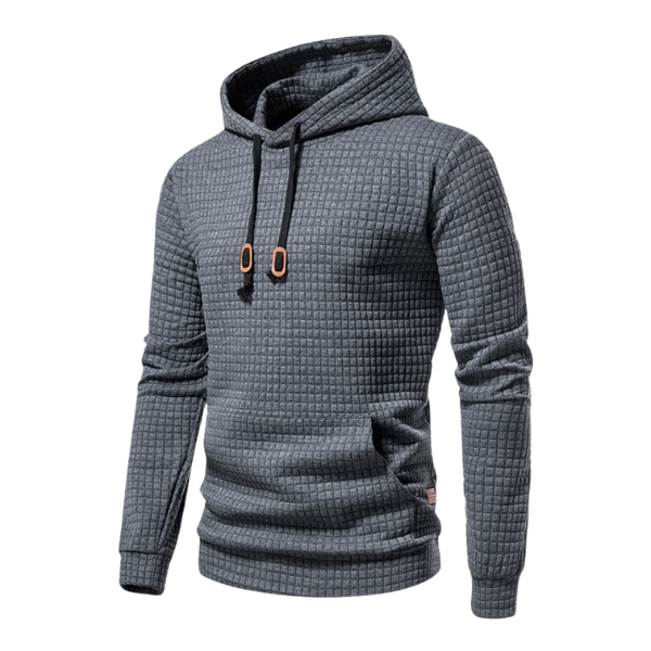 Ingolf   | Textured Hooded Sweatshirt For Men