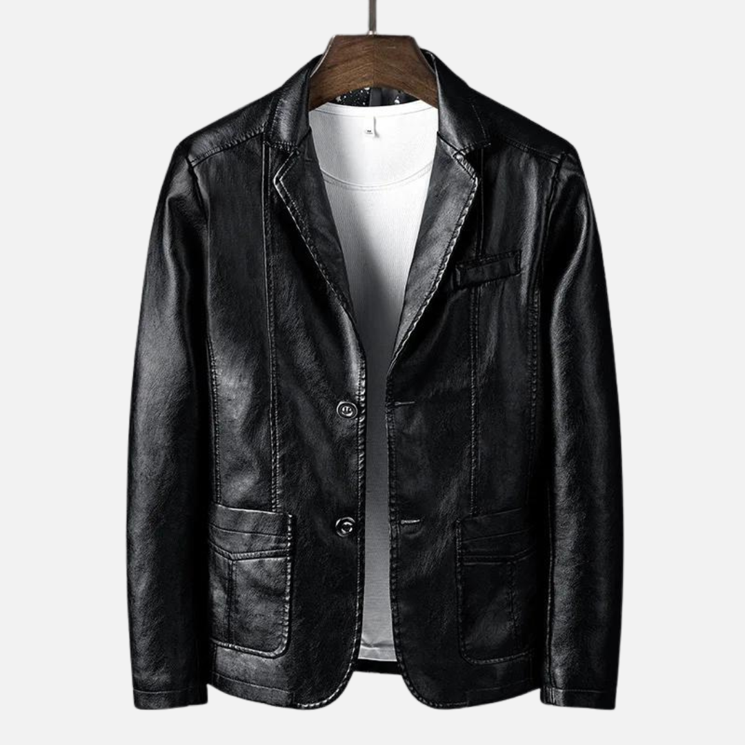 Maggie | Stylish Vegan Leather Blazer For Men