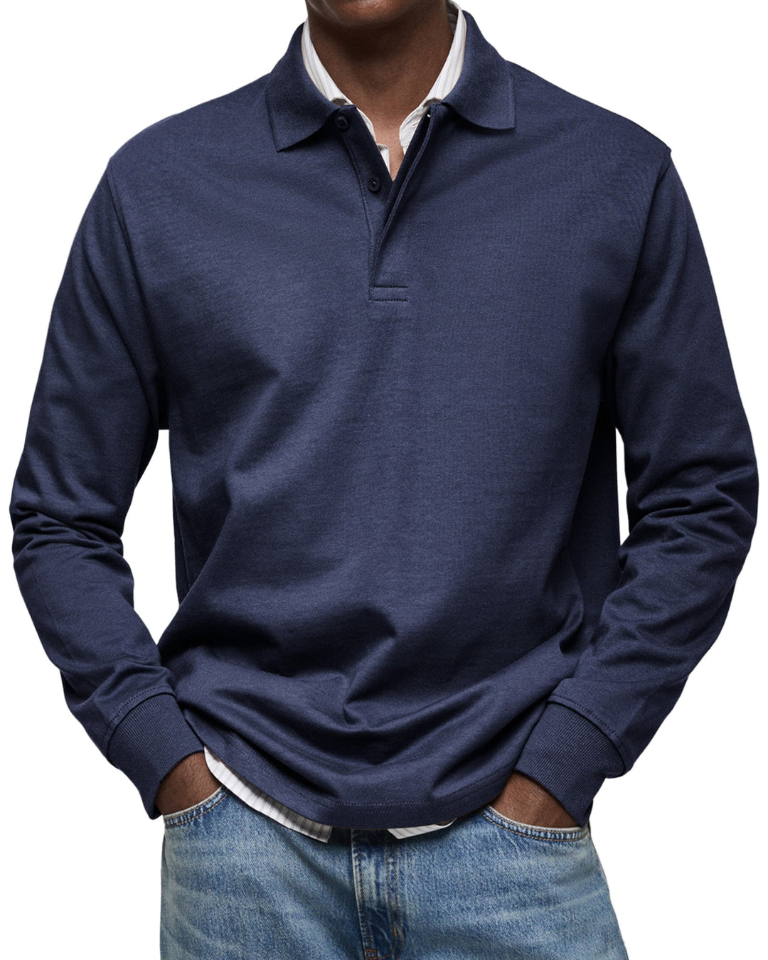 Jack | Casual Long Sleeve Polo Shirt For Men