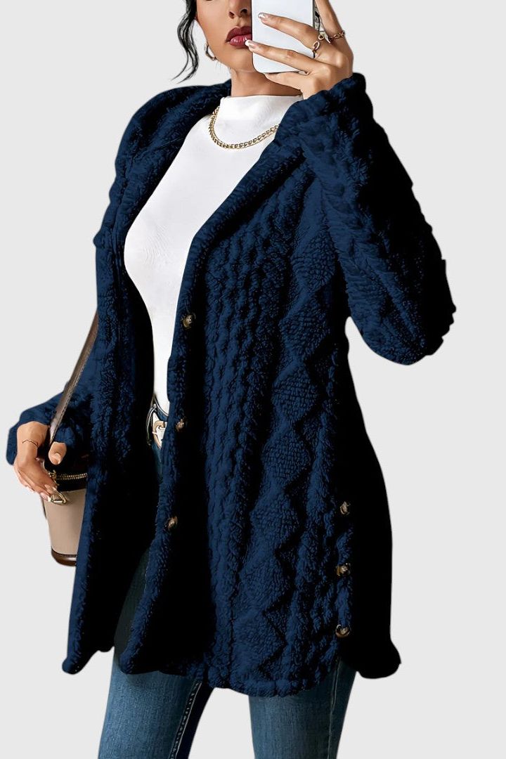 Gladys - Comfortable Mid-length Cardigan