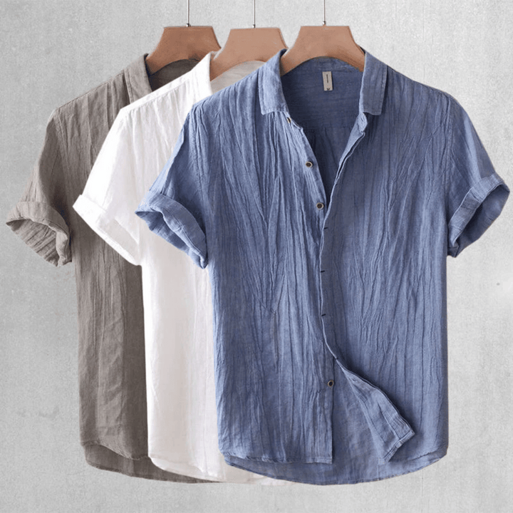Wellington | Short Sleeve Linen Shirt For Men