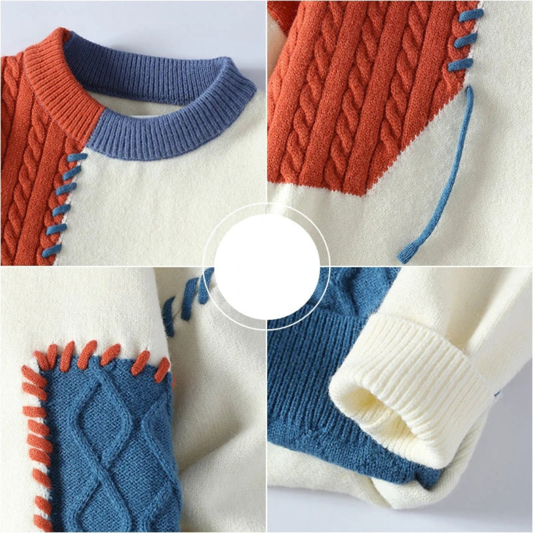 Lydia | Stylish Colorblock Sweater For Men