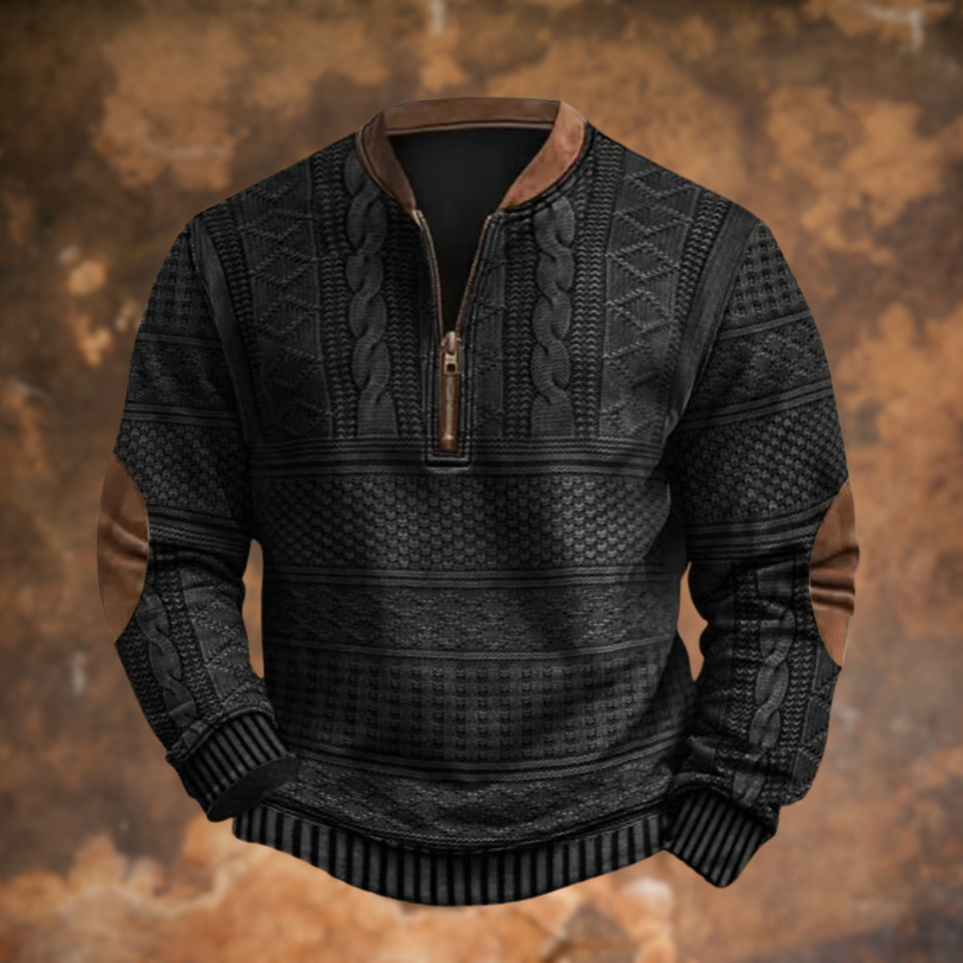 Jilian - Vintage Zip-up Sweatshirt For Men