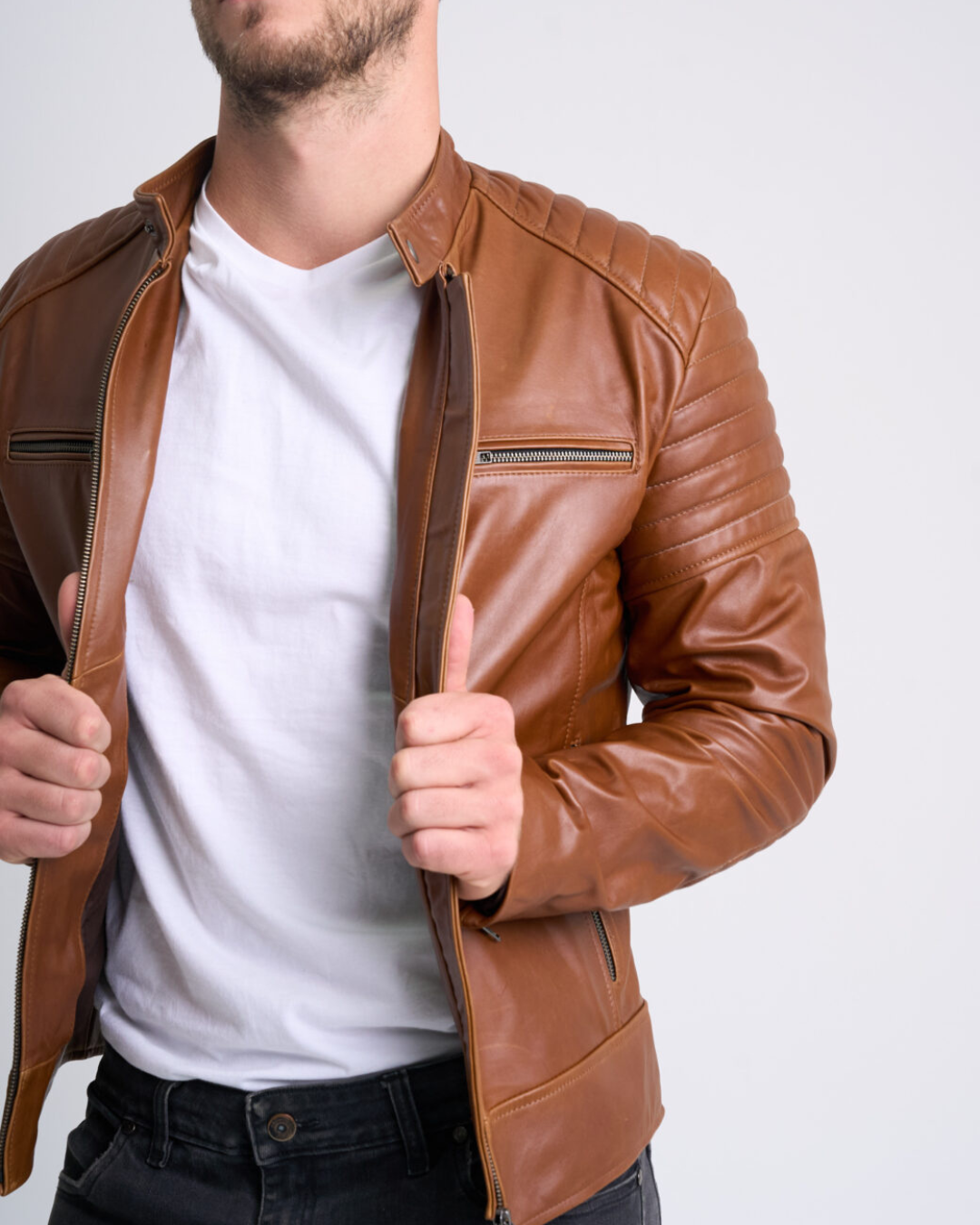 Zane | Stylish Biker Leather Jacket For Men