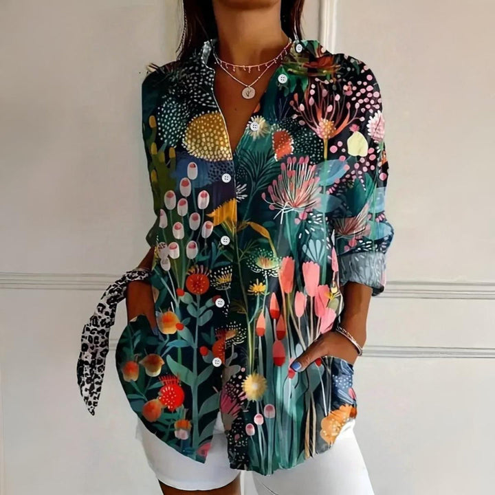 Selina | Colorful Pattern Blouse