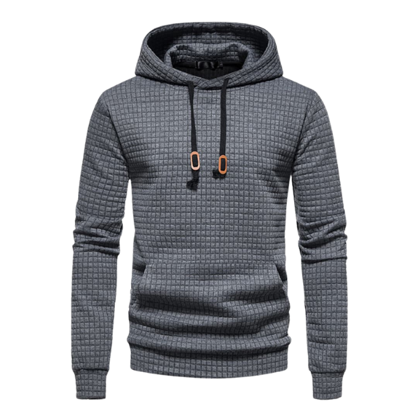Ingolf   | Textured Hooded Sweatshirt For Men