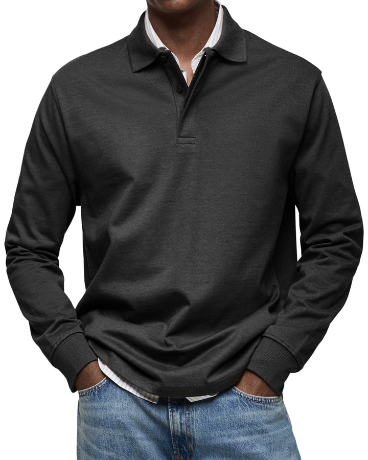Jack | Casual Long Sleeve Polo Shirt For Men