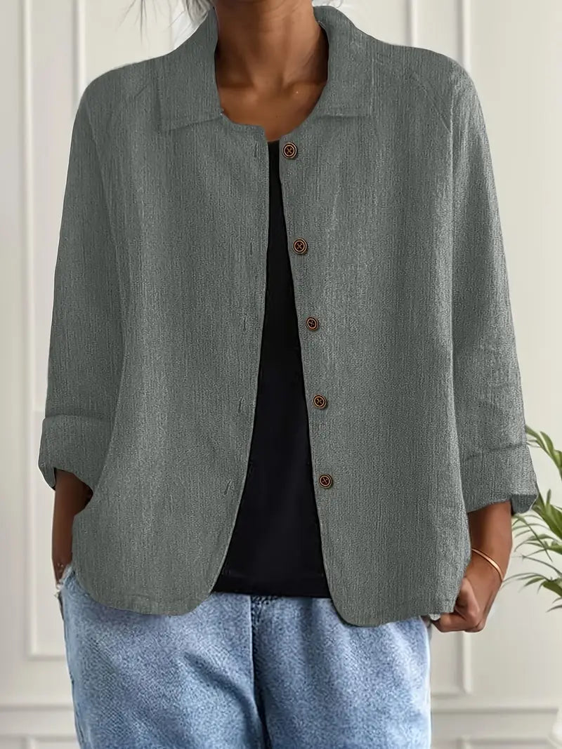 Marilla – Light shirt jacket in a linen blend