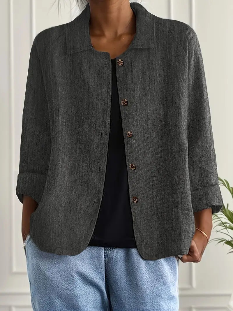 Marilla – Light shirt jacket in a linen blend