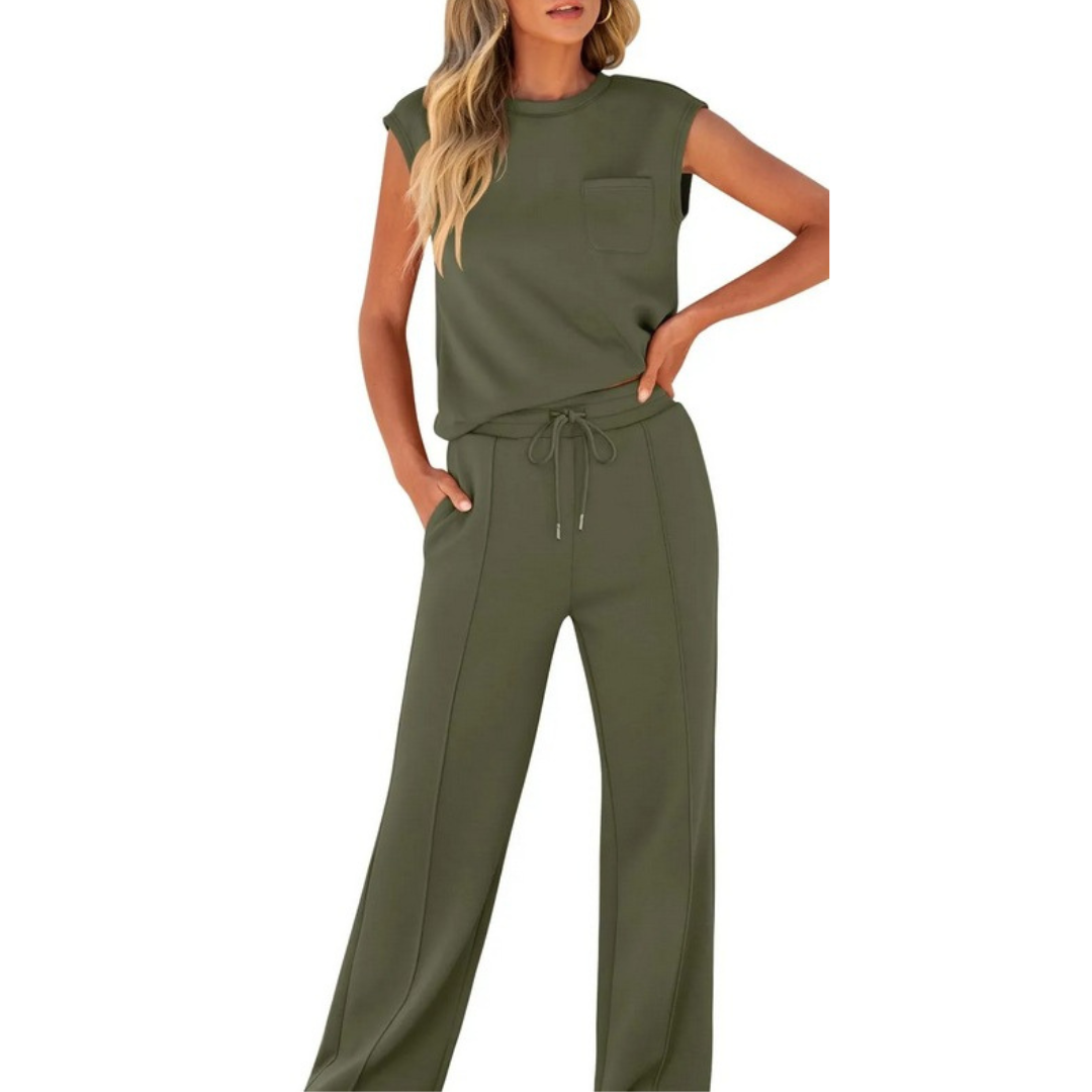 kaiya™ – Casual Summer Soft Lounge Co-Ord