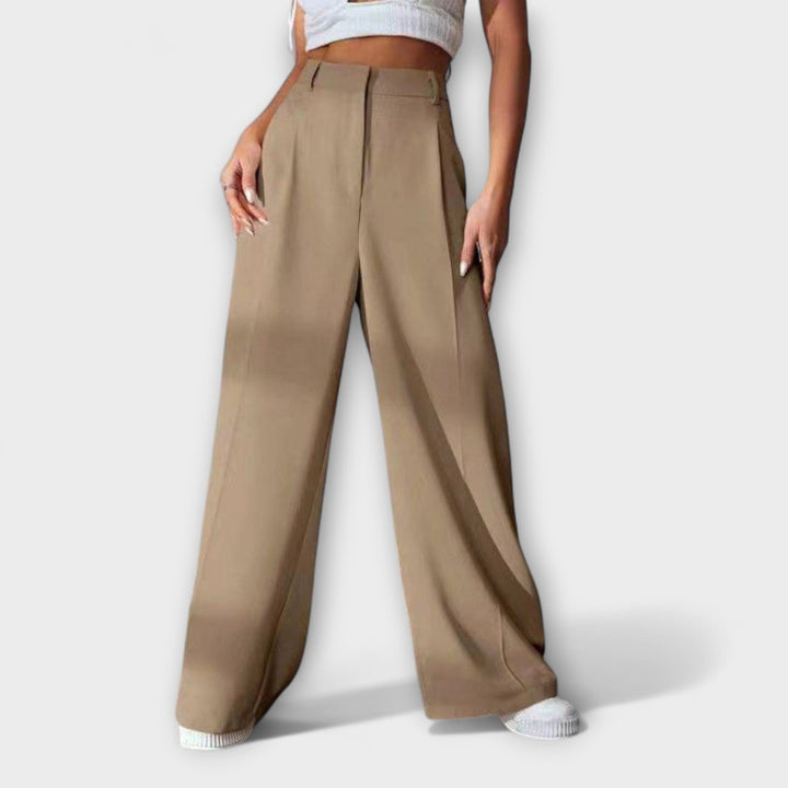 Iara - High Waist Trousers with Wide Legs