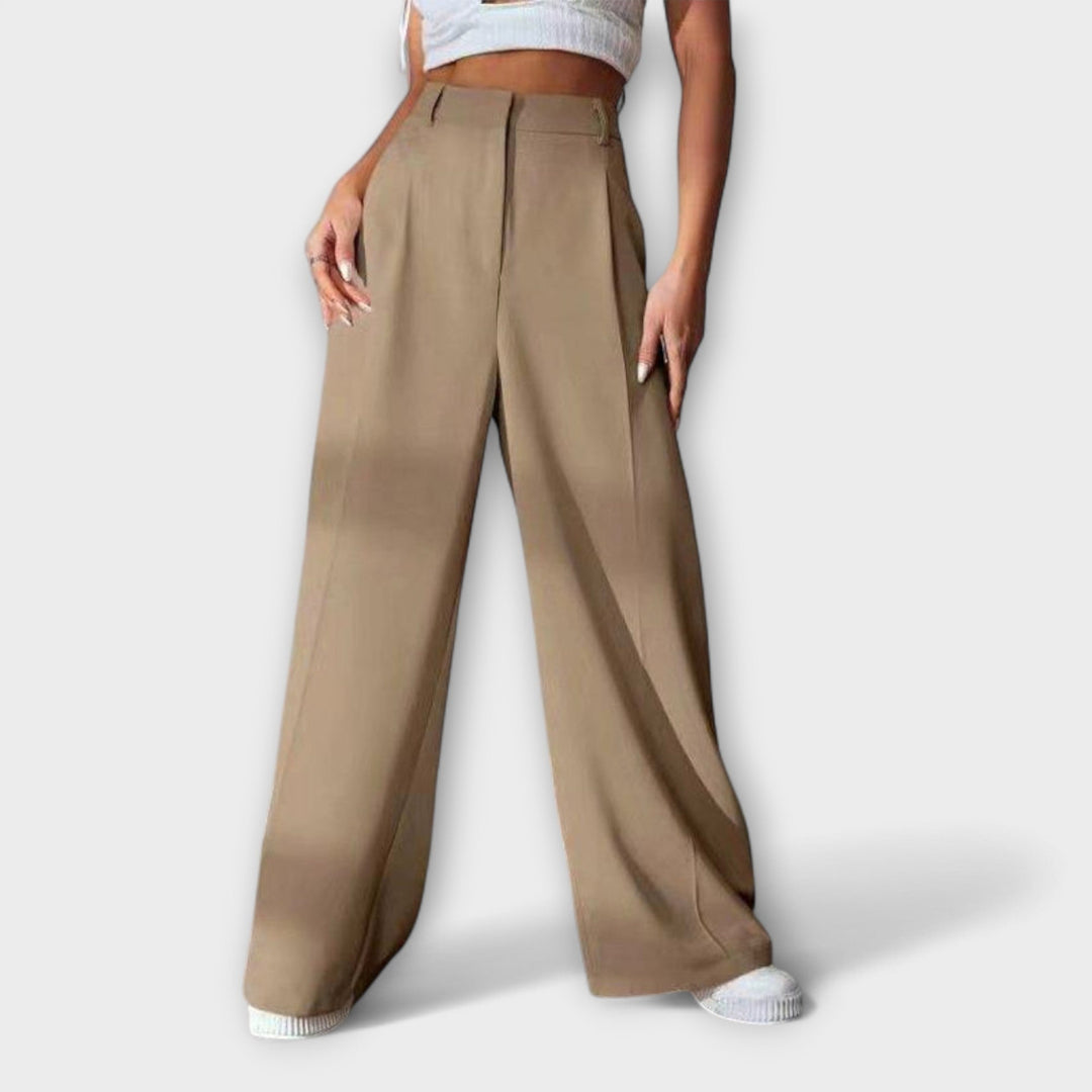 Iara - High Waist Trousers with Wide Legs