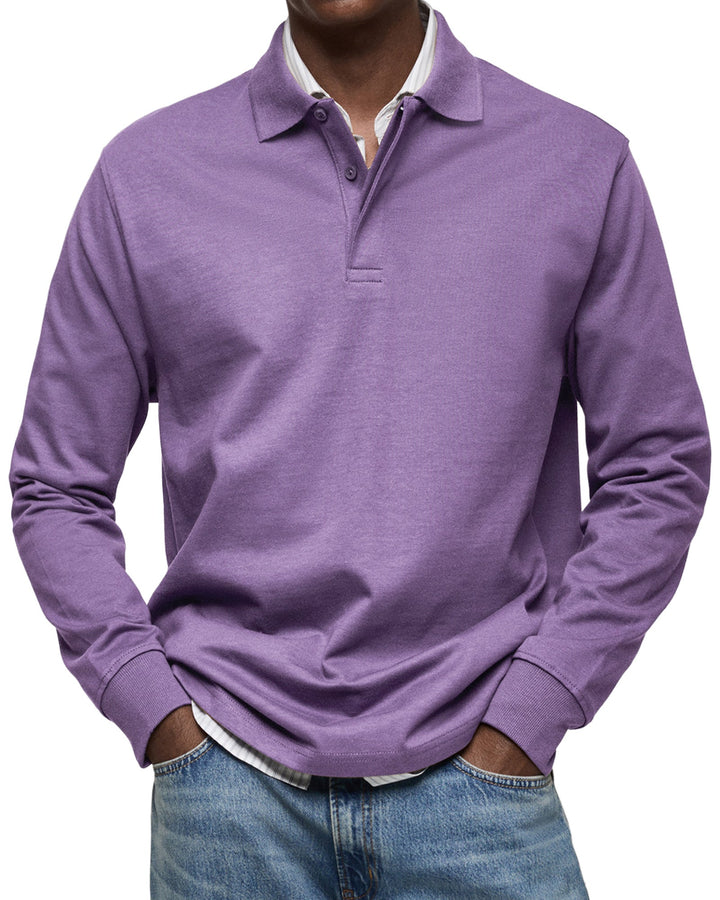 Jack | Casual Long Sleeve Polo Shirt For Men