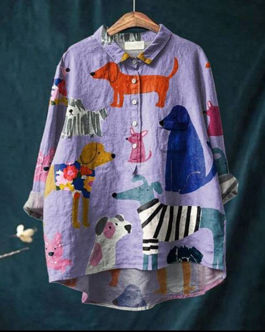 Florence | Playful Dogs Blouse