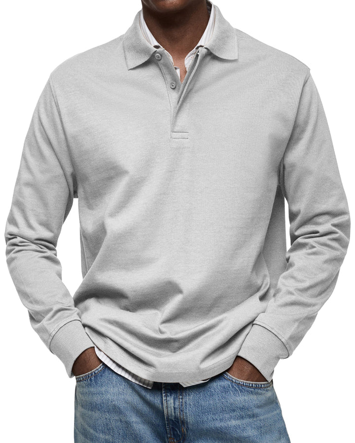 Jack | Casual Long Sleeve Polo Shirt For Men