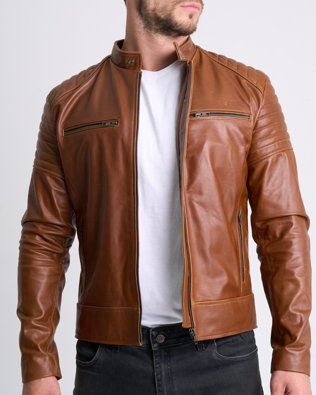 Zane | Stylish Biker Leather Jacket For Men