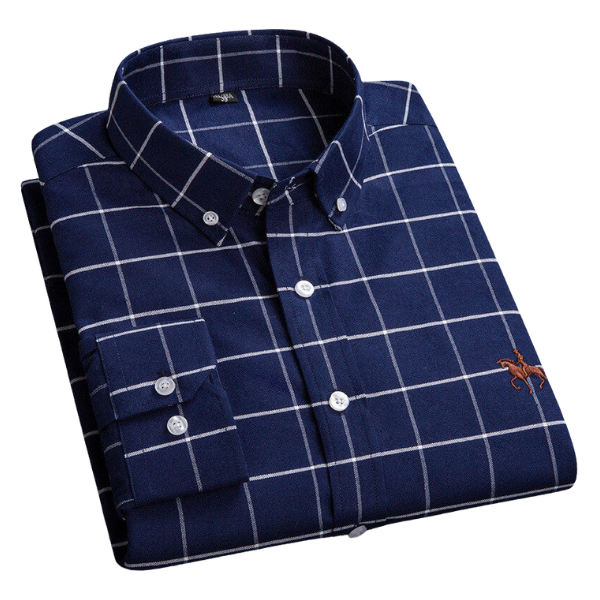 Brian | Checkered Button-Down Shirt For Men