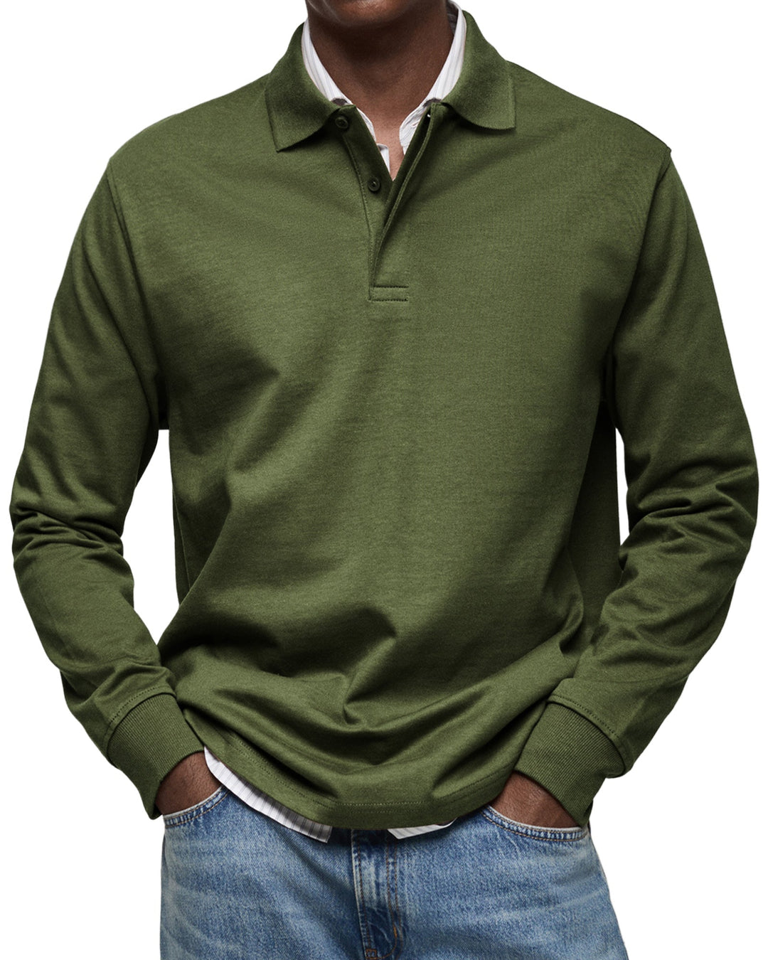 Jack | Casual Long Sleeve Polo Shirt For Men