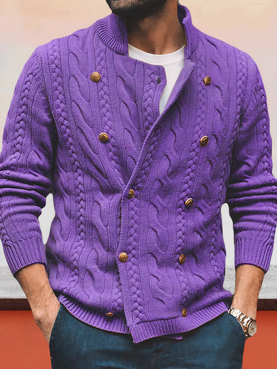 Bradley | Stylish Double-Breasted Cardigan For Men