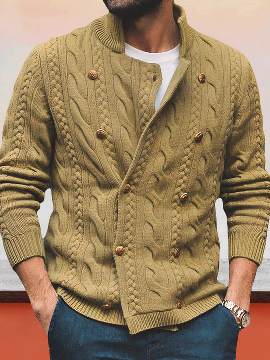 Bradley | Stylish Double-Breasted Cardigan For Men