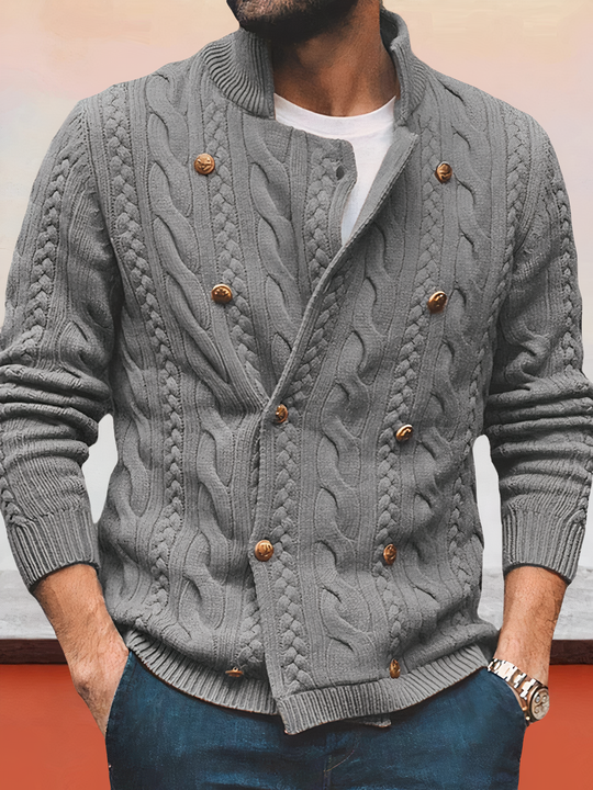 Bradley | Stylish Double-Breasted Cardigan For Men