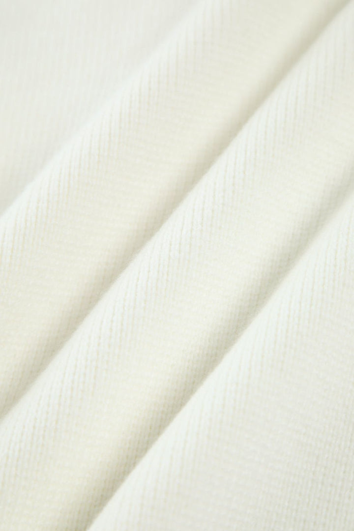 Pearl Trim Ripped Hem Cardigan