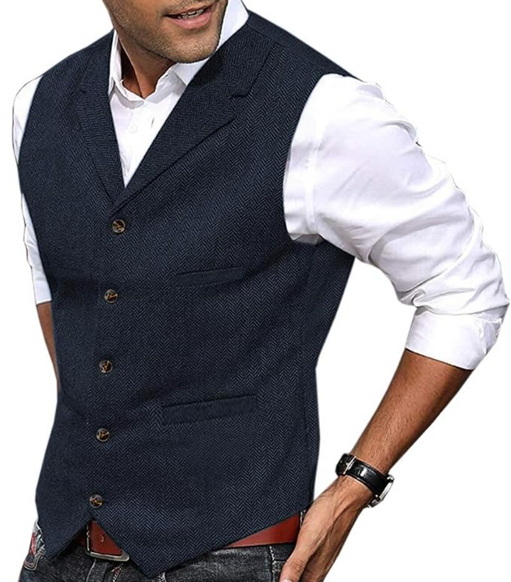 Anders | Stylish Tailored Button-Up Vest For Men