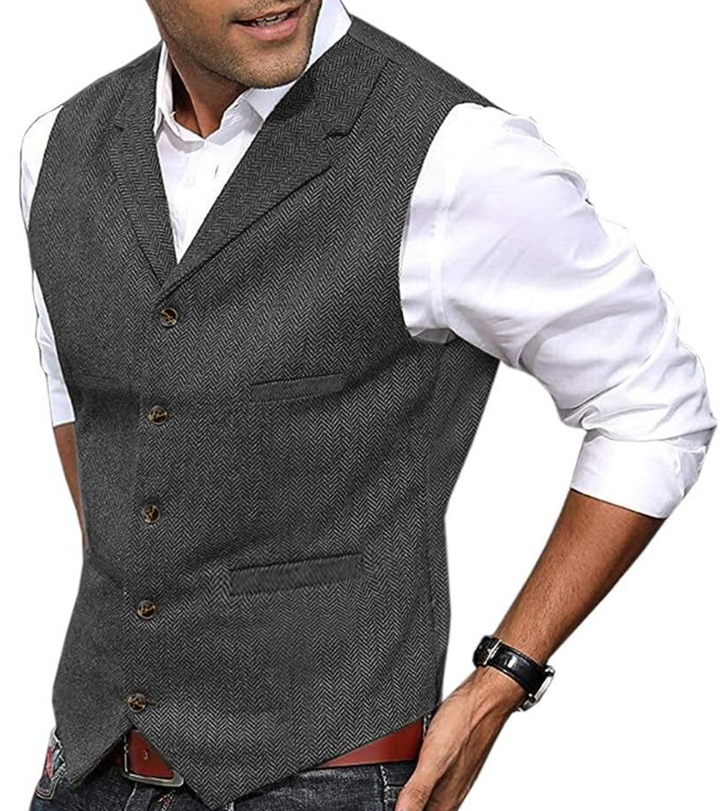 Anders | Stylish Tailored Button-Up Vest For Men
