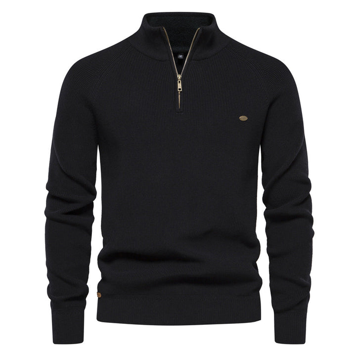 Ryan | Stylish Zip-Up Ribbed Sweater For Men