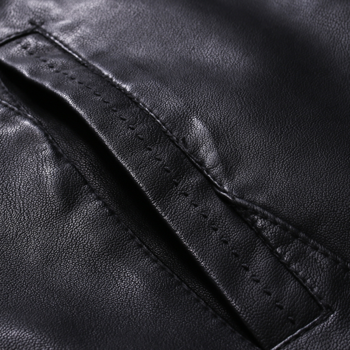 Magnus  | Sleek Leather Biker Jacket For Men