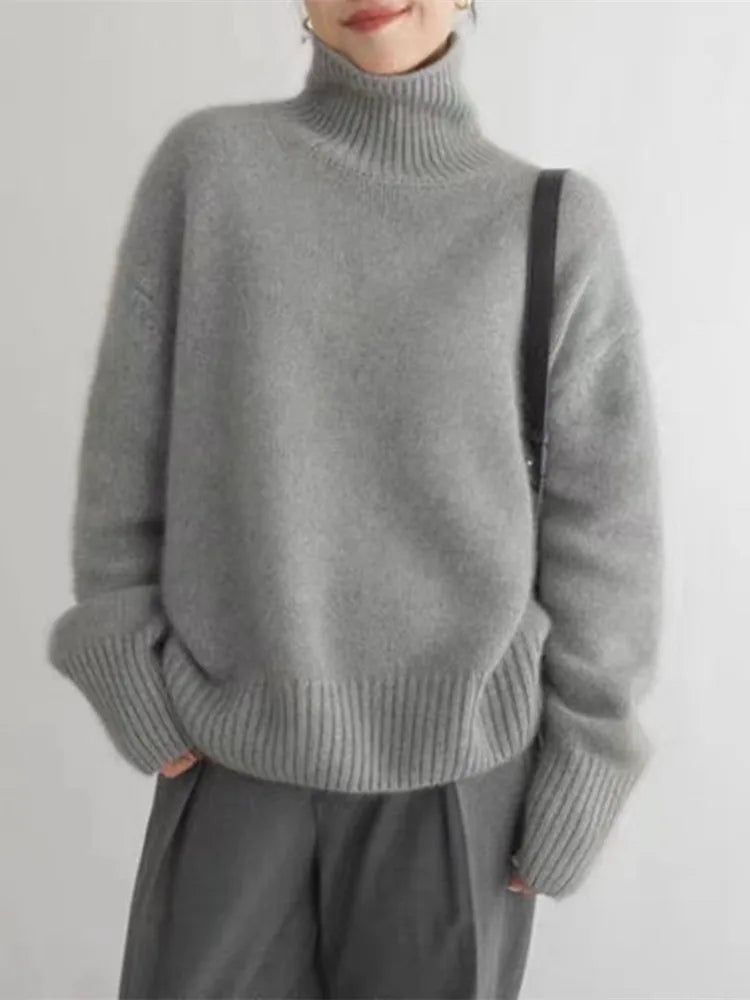 Isabella™ | High Neck Cashmere Jumper