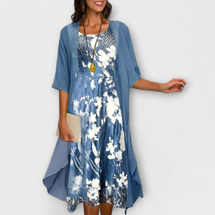 Sussie - Stylish Cardigan Midi Dress