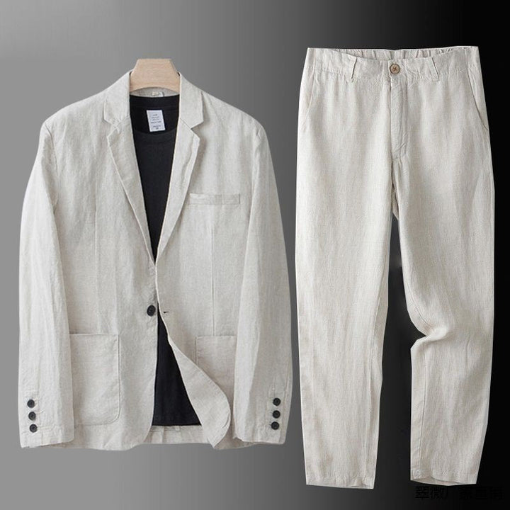 Yvan | Stylish Linen Blazer Trouser Set For Men