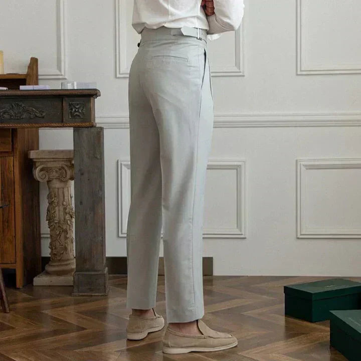 Lincoln | Pleated High-Waist Trousers For Men