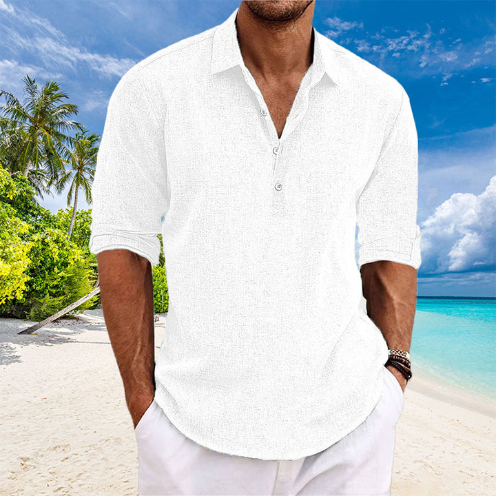 Tyler |  Casual Linen Long Sleeve Shirt For Men