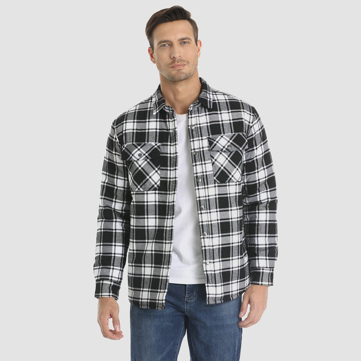 Elliot | Stylish Plaid Flannel Shirt Jacket For Men