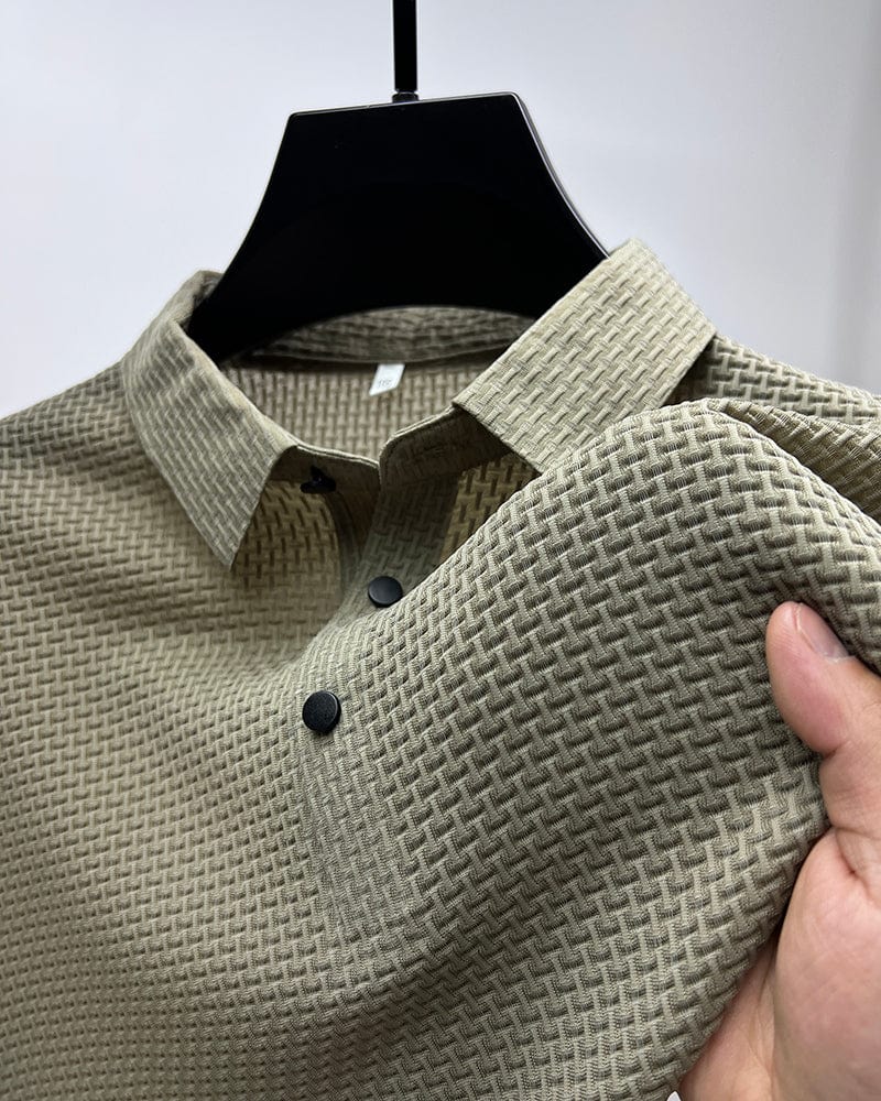 Seth | Stylish Textured Polo Shirt For Men
