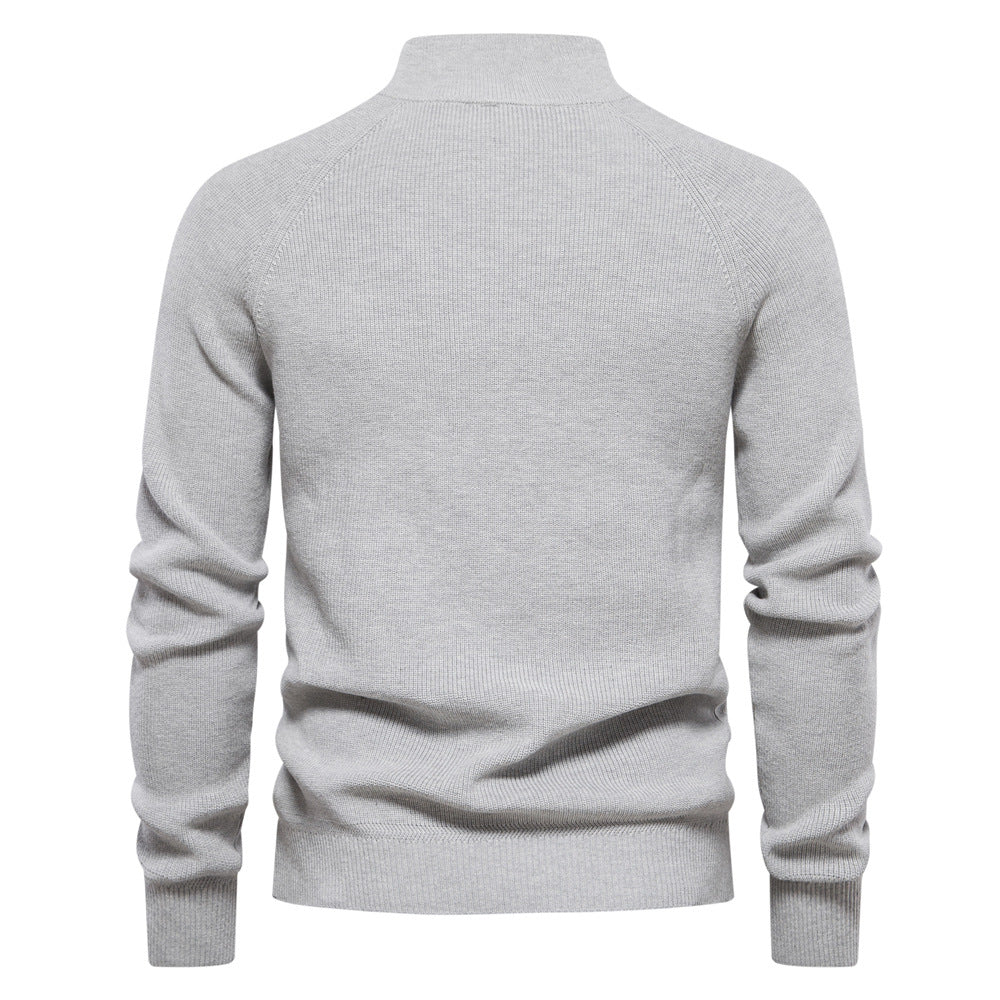 Ryan | Stylish Zip-Up Ribbed Sweater For Men