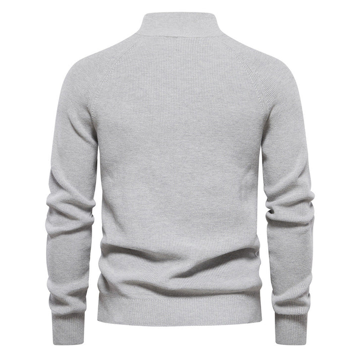 Ryan | Stylish Zip-Up Ribbed Sweater For Men