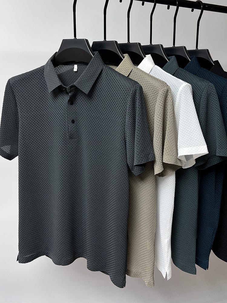 Seth | Stylish Textured Polo Shirt For Men