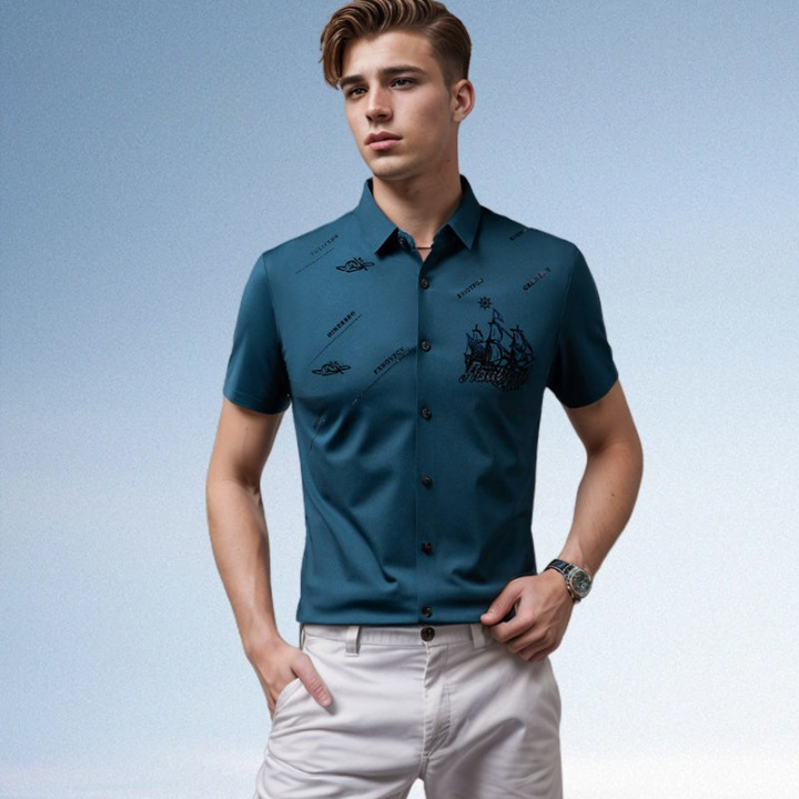 Owen | Stylish Graphic Short-Sleeve Polo Shirt For Men