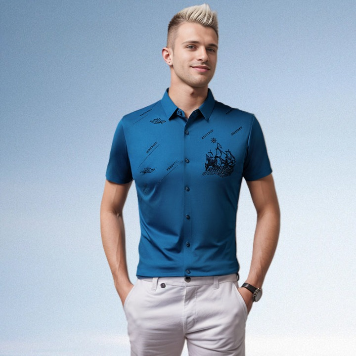 Owen | Stylish Graphic Short-Sleeve Polo Shirt For Men