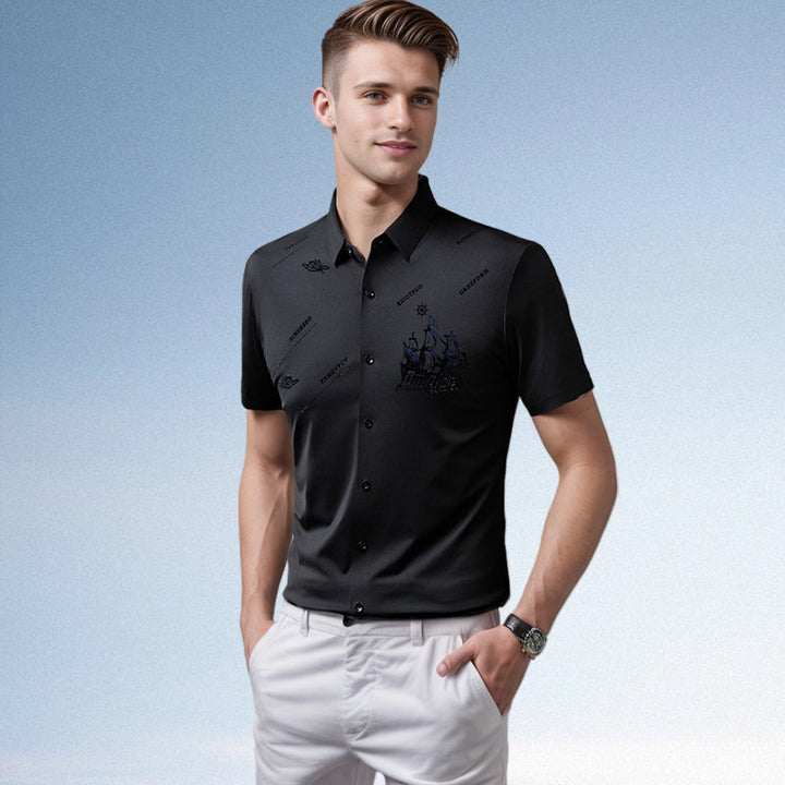 Owen | Stylish Graphic Short-Sleeve Polo Shirt For Men