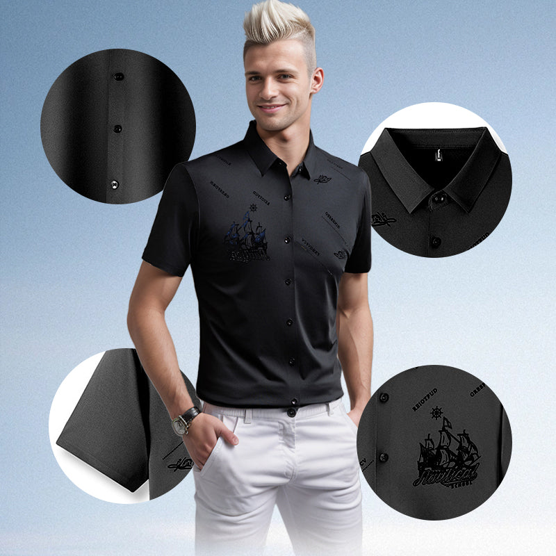 Owen | Stylish Graphic Short-Sleeve Polo Shirt For Men
