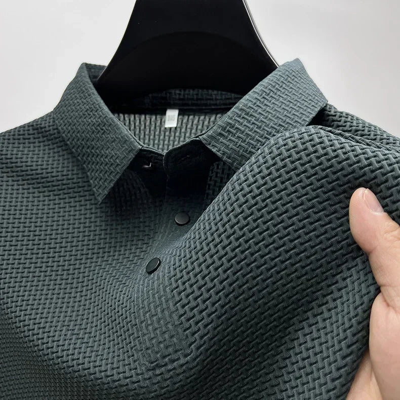Prestigio | Textured slim fit polo shirt