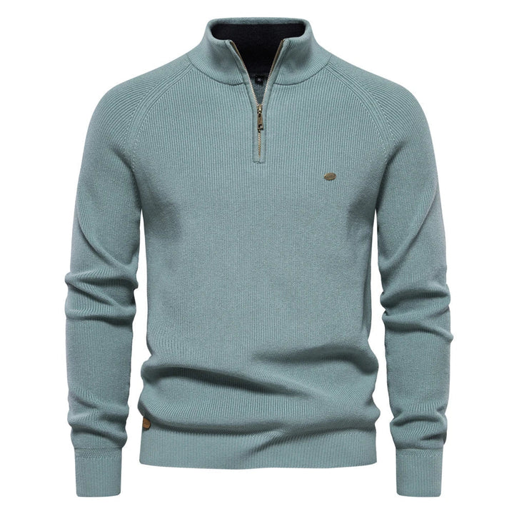 Felix | Zip-Up Ribbed Sweater For Men