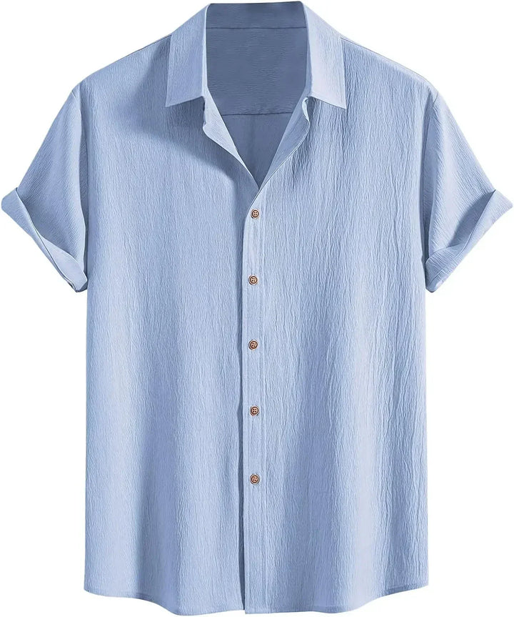 Ward | Men's Textured Crinkle Shirt For Men