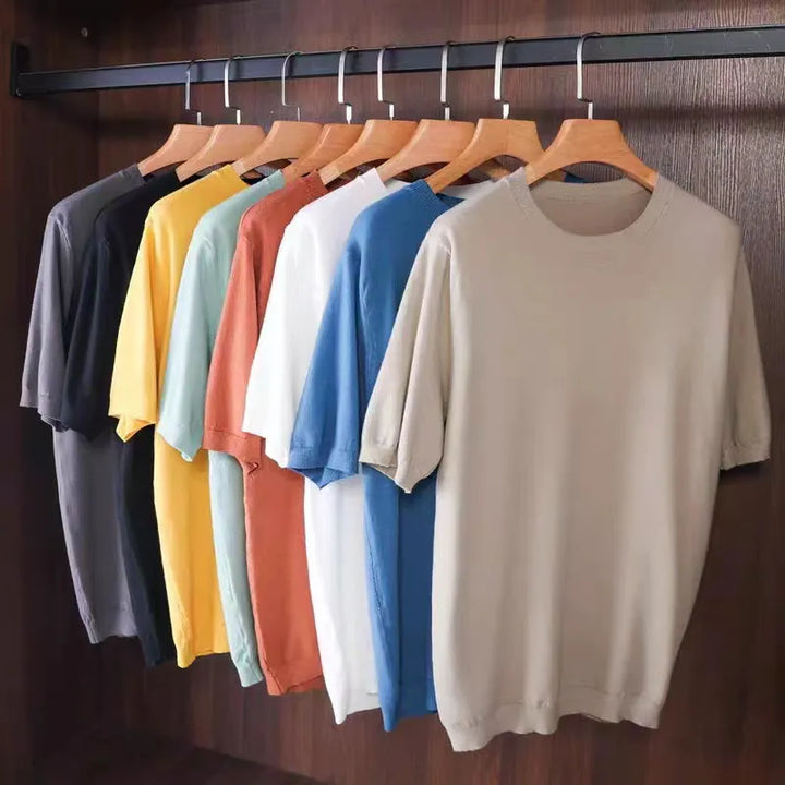 Hendrick | Cashmere Short Sleeve T-shirt For Men