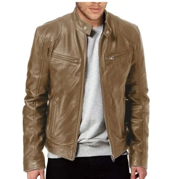 Frey | Stylish Biker Leather Jacket For Men