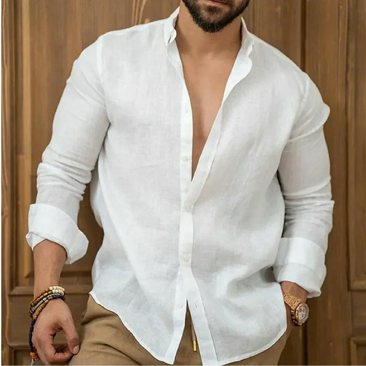 Wesly | Linen Beach Shirt For Men